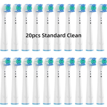 8/16Pcs Replacement Brush Heads for Oral B Electric Toothbrushes Floss Cross Action 3D Pro White Precision Standard Daily Clean - MyLootWare