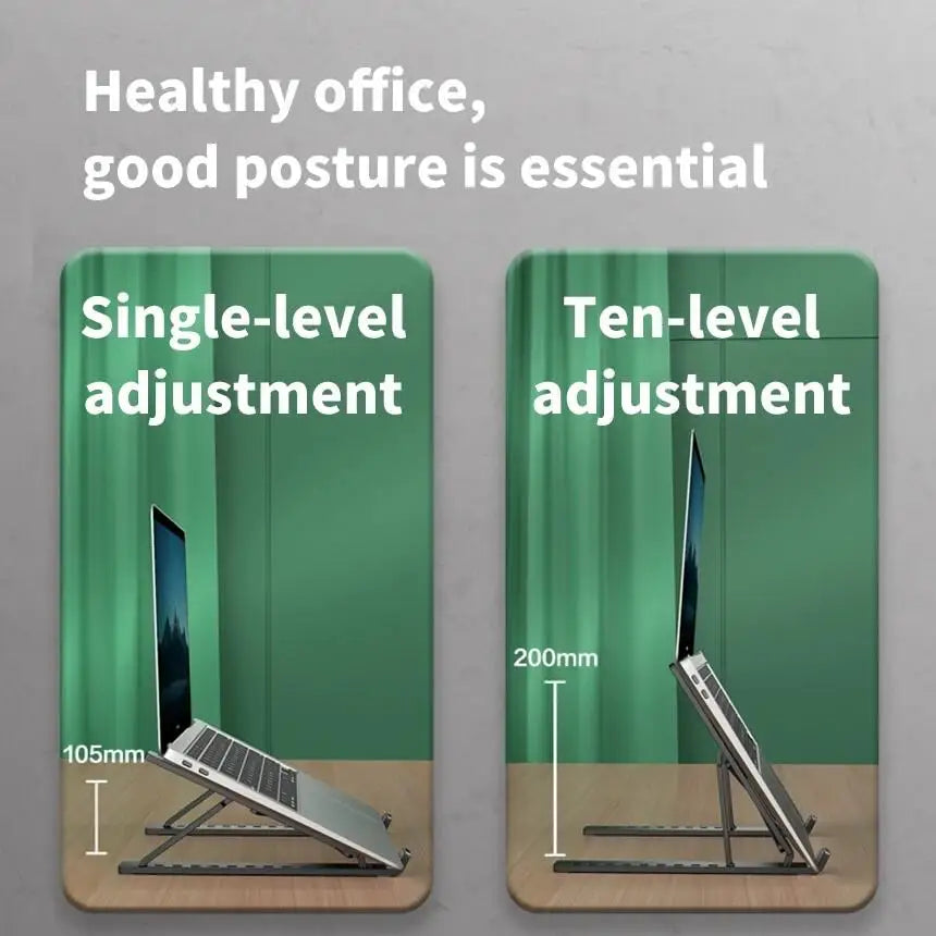 Foldable Adjustable Cooling Stand for Laptops