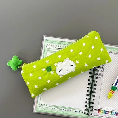 1/3 pcs Cute Stars Pencil Case Mesh Multilayer Pen Bag Multifunctional Large Capacity Stationery Bag School - MyLootWare
