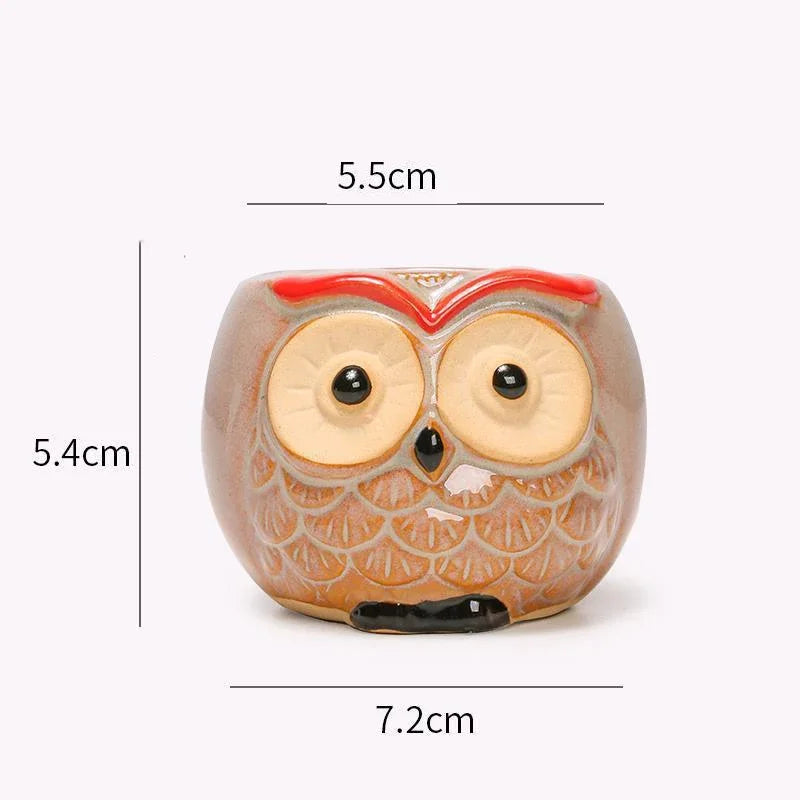 1Pcs Nordic Garden Supplies Decoration Creative Succulent Owl Flower Pot Pastoral Cute Animal European Style Household Flowerpot - MyLootWare