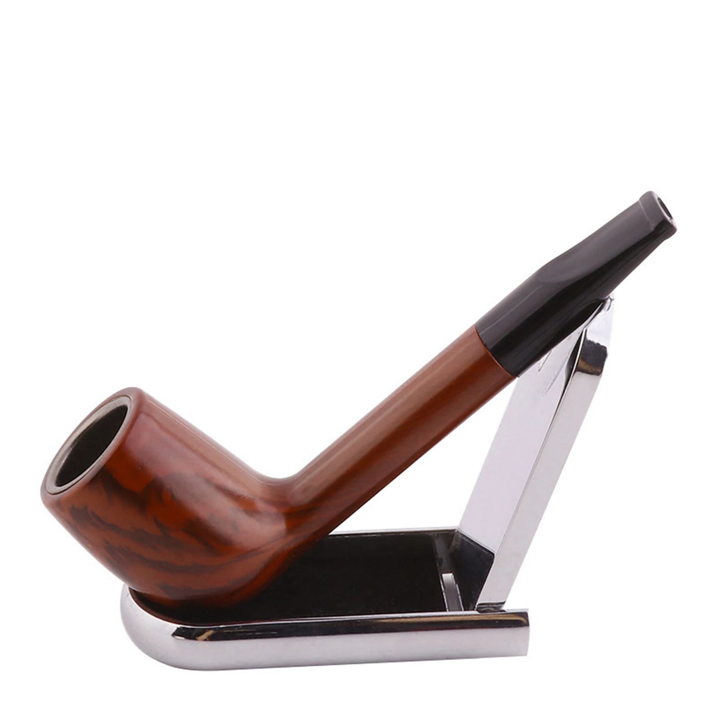 1pc, Classic Wood Grain Resin Pipe for Smoking Gifts, Smoking Accessories - MyLootWare