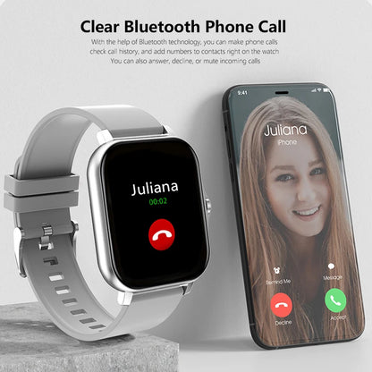 1.83'' Sports Smart Watch Fitness Clock Health Monitor Waterproof Smartwatch Wireless Call Watches for Men Women IOS Xiaomi 2025 - MyLootWare