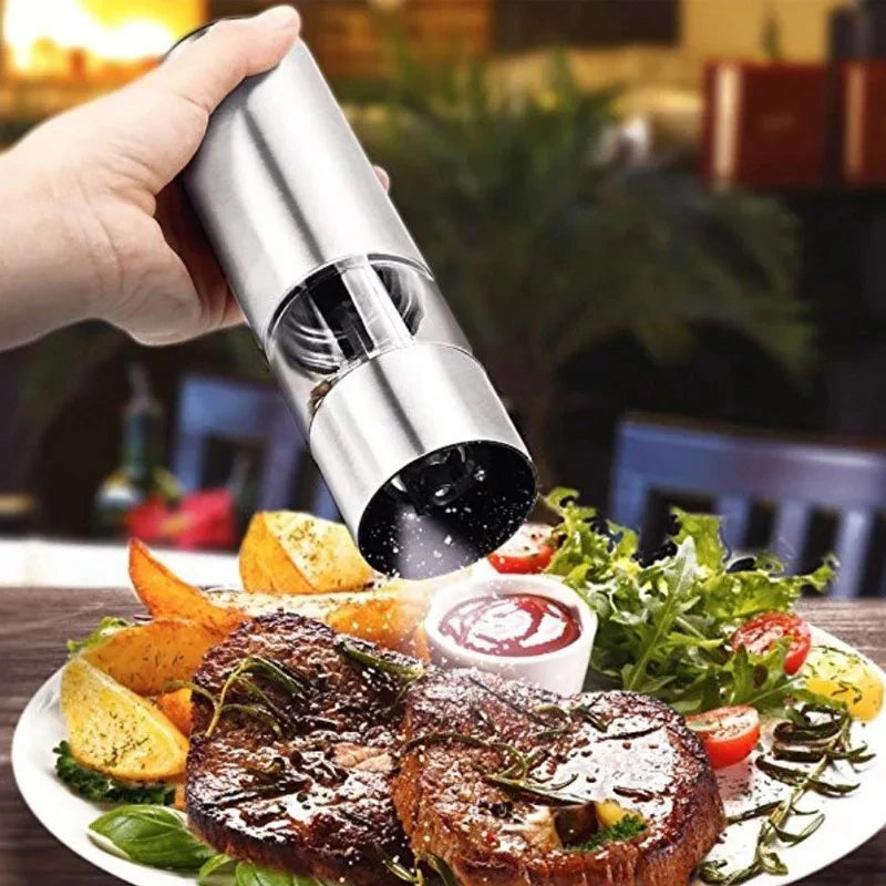 Stainless Steel Electric Pepper Grinder Spices Sea
