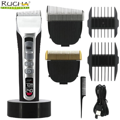 USB Electric Hair Clipper with LCD Display