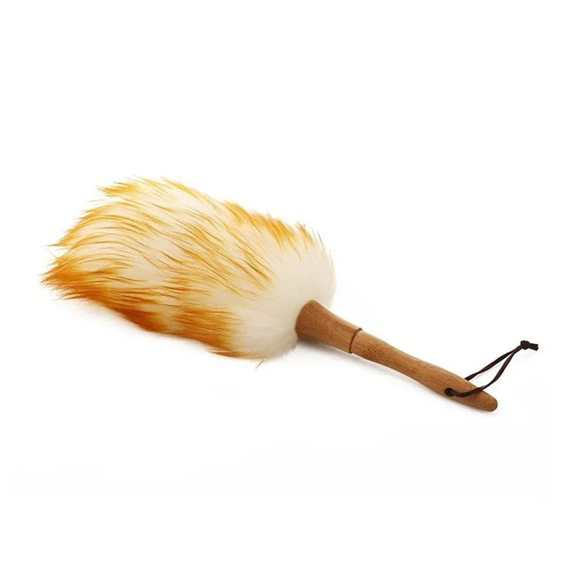 Anti-static yellow and grey wool duster brush，A good helper for home cleaning - MyLootWare