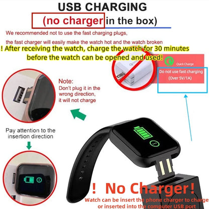 Smart Watch For Women Men Wristwatch Bluetooth