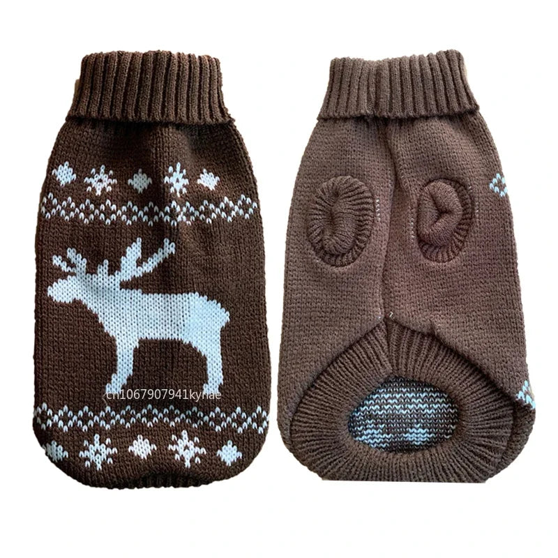 Warm Pet Dog Sweater Winter Dog Clothes for Small