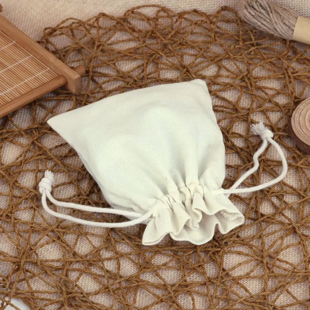 10pcs/lot Cotton Linen Gift Bag Drawstring Pouch Decoration Pocket For Jewelry Packaging Christmas Wedding Gift Bag - MyLootWare