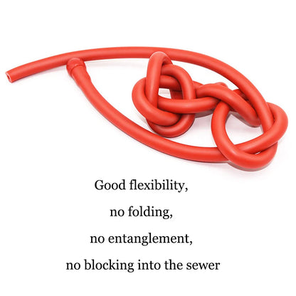 منظف خرطوم بيديه محمول وناعم من السيليكون لتنظيف فوهة الحقنة الشرجية الشخصية، أنبوب 50/100/150/200 سم