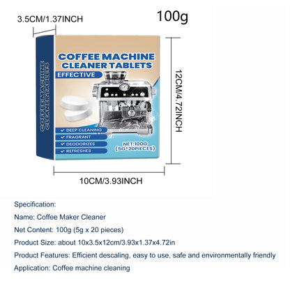 Coffee machine cleaning tablets 8 tablets coffee
