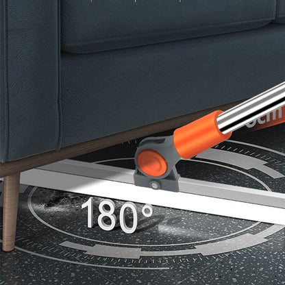 مكشطة أرضيات من السيليكون بمقبض طويل قابل للسحب، وفرشاة أرضيات تمتص الماء، وشريط تنظيف زجاج النوافذ متعدد الوظائف