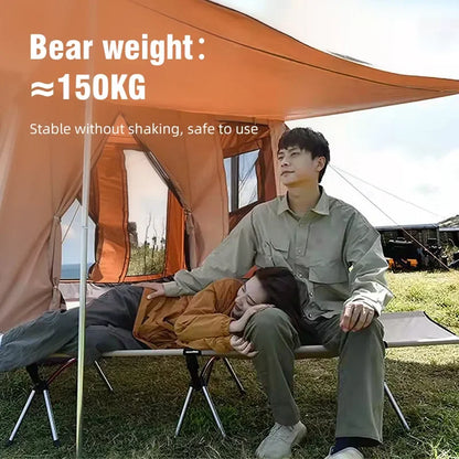 Camping Cot Folding Camping Bed Portable Outdoor Bed Comfortable Sleeping Cots for Adults & Kids Camping, Travel, RV - MyLootWare