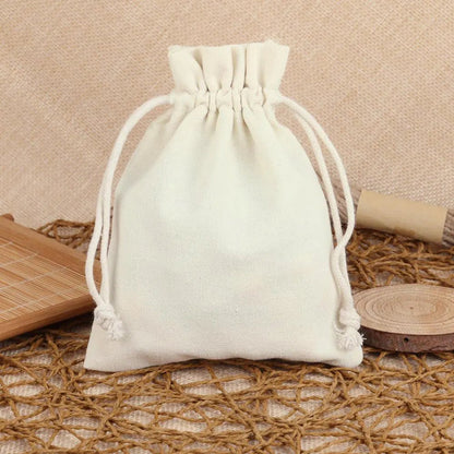 10pcs/lot Cotton Linen Gift Bag Drawstring Pouch Decoration Pocket For Jewelry Packaging Christmas Wedding Gift Bag - MyLootWare