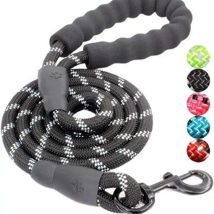 Dog leash, reflective at night, hand tight,