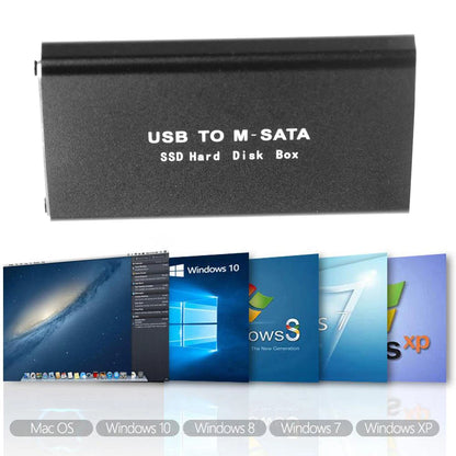 mSATA to USB 3.1 3.0 SSD Case Enclosure Mini SATA