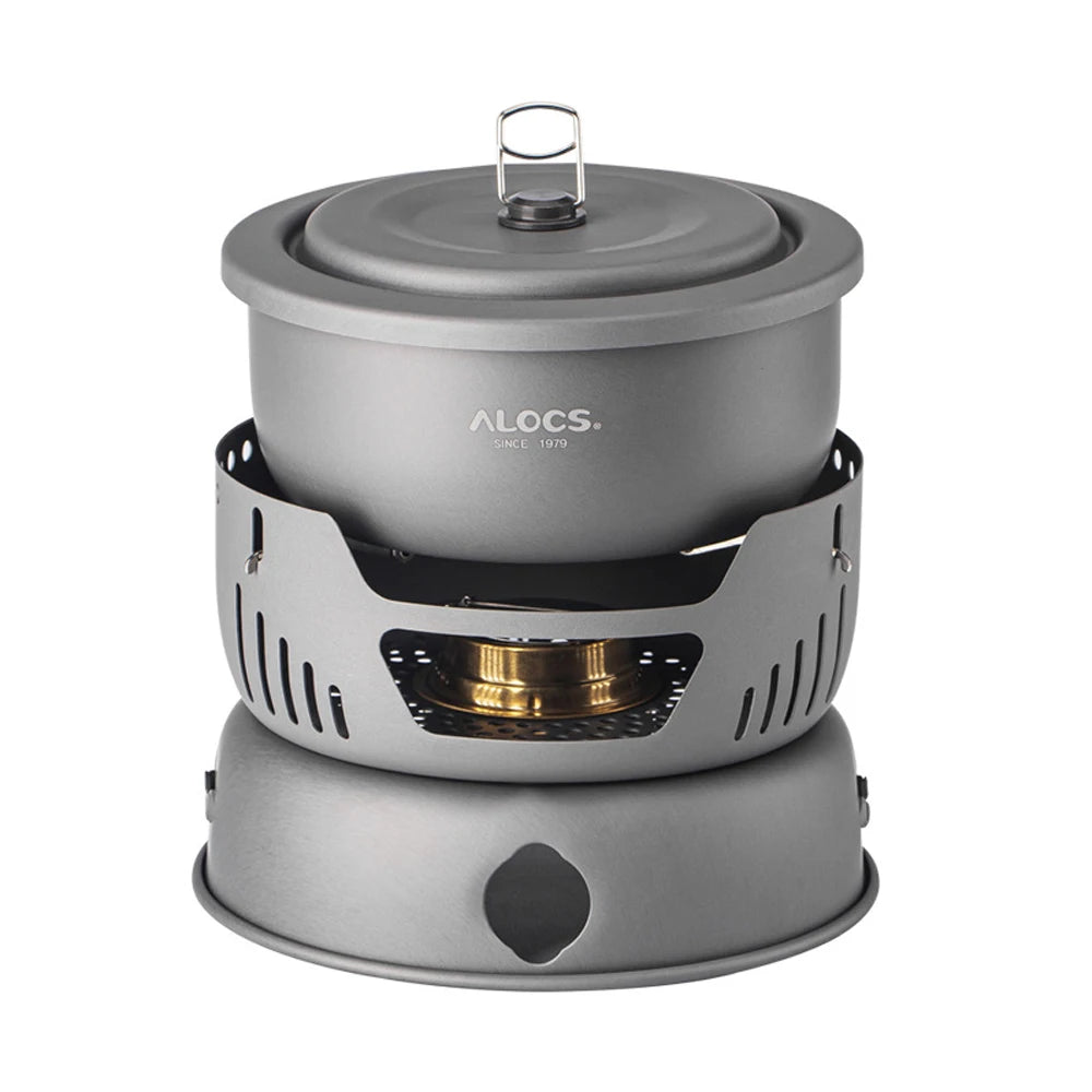 Camping Cookware Portable Camping Stove Outdoor Cooking Set for Backpacking Hiking Picnic BBQ - MyLootWare