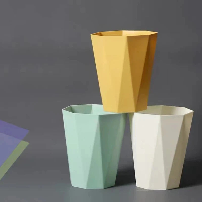 Large-Capacity Plastic Trash Can for Home Use