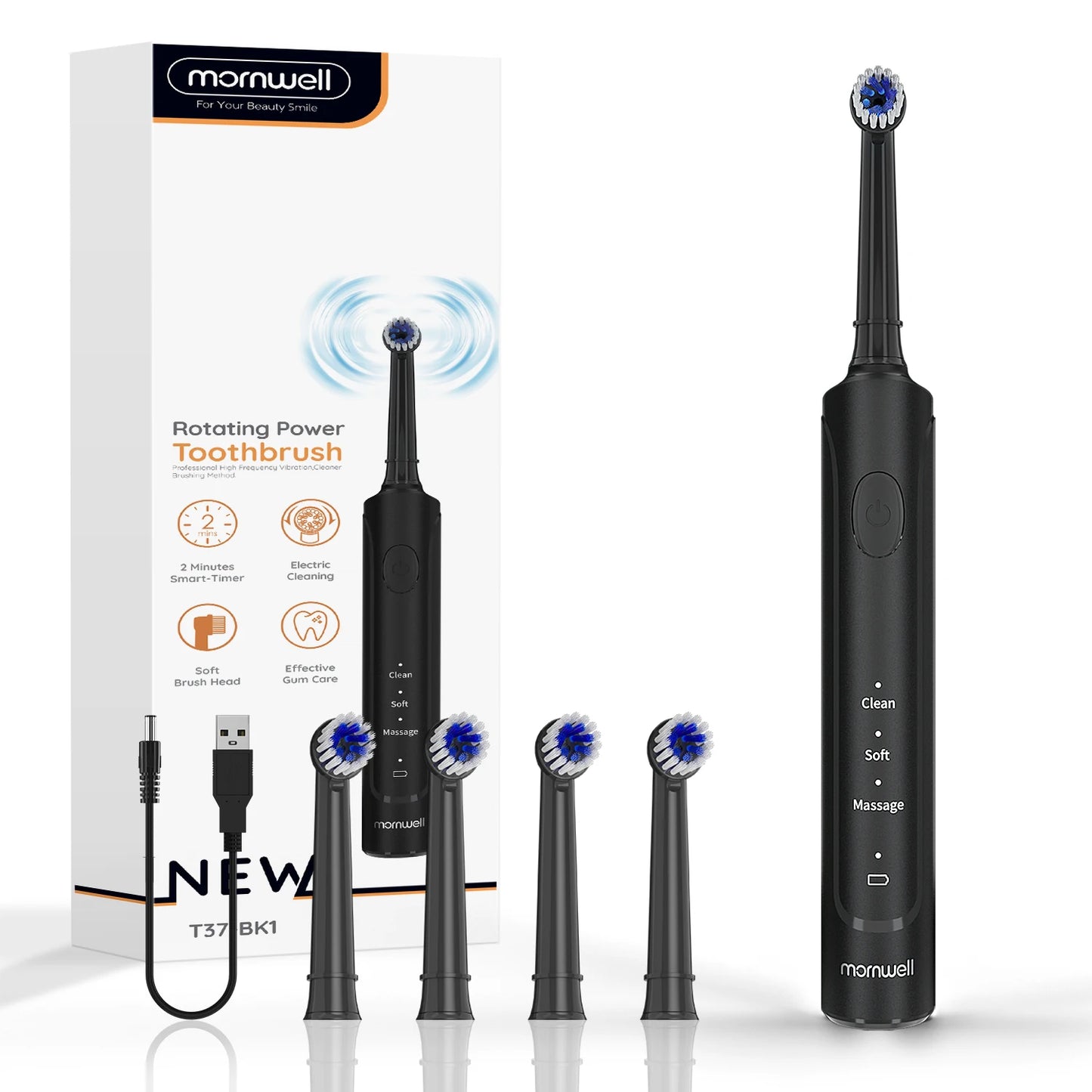 Electric Sonic Toothbrush for Adults with Heads