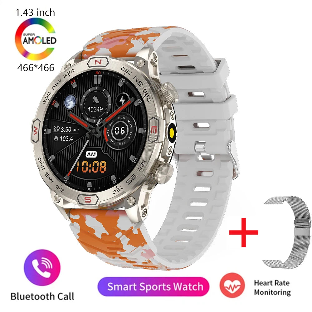 New 1.43-inch smartwatch ECG+PPG all-weather heart