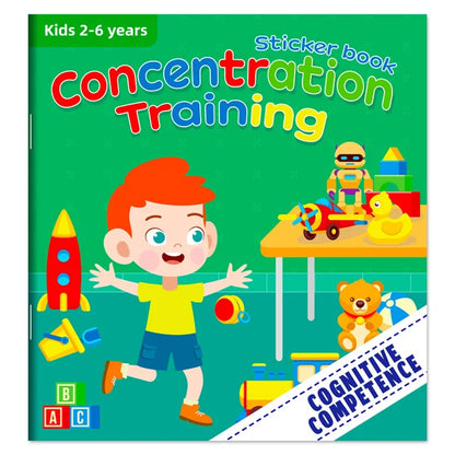 Montessori Toys Cartoon Sticker Books Focus on