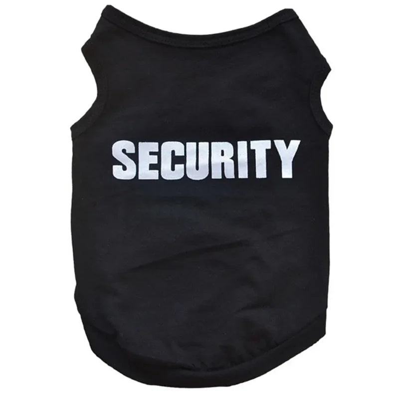 UBBT Security Dog Vest Summer Dog Clothes XS-L
