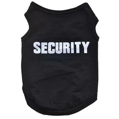 UBBT Security Dog Vest Summer Dog Clothes XS-L