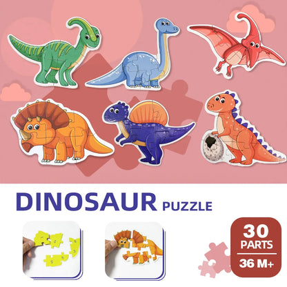 Children's puzzle toys, early education enlightenment cognition, cartoon patterns multiple themes - MyLootWare