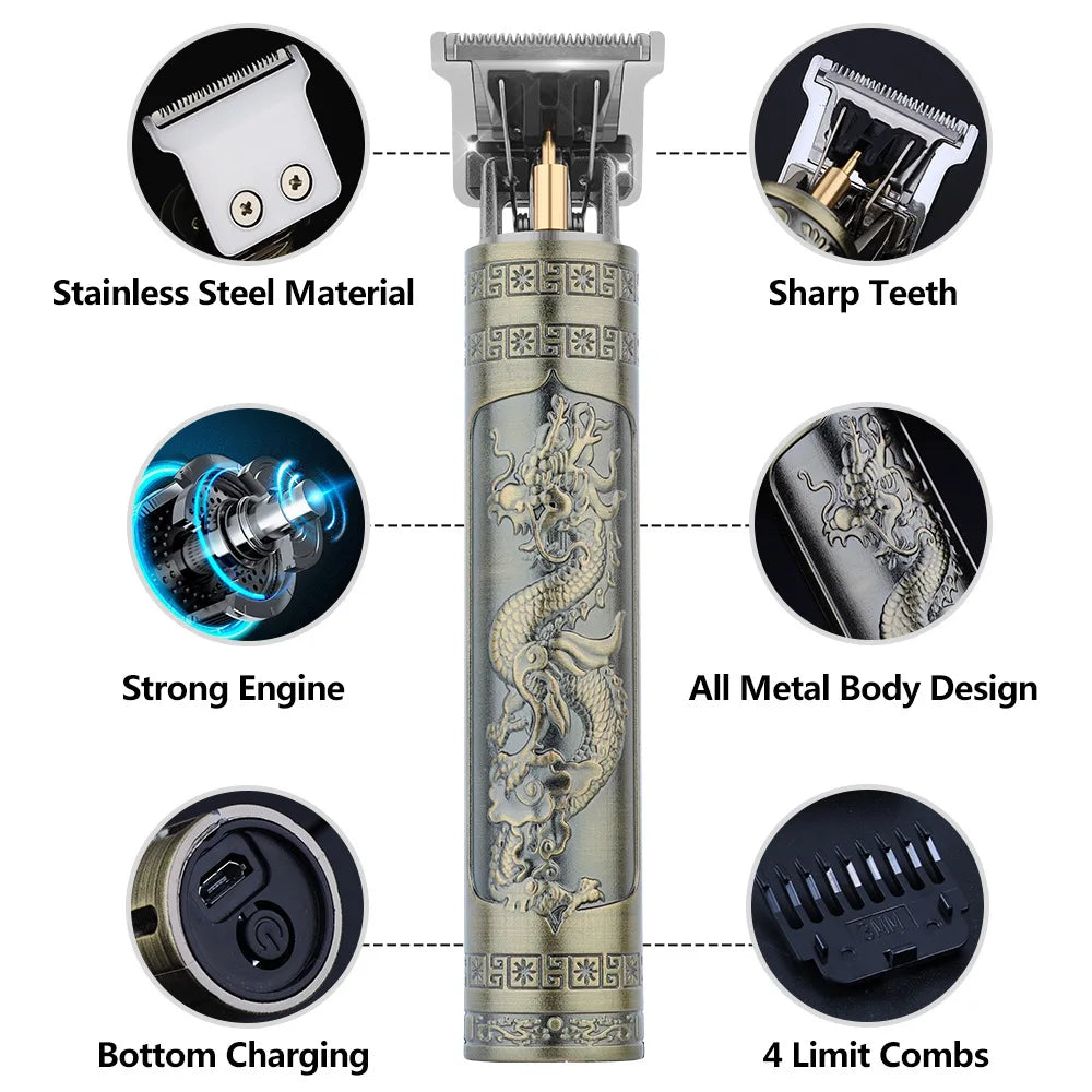 Retro T9 Original Haircutting Machine Set Jackets