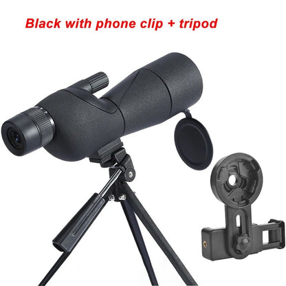25-75x60 Zoom Spotting Scope ED Lens Powerful Monocular Bak4 Prism Telescope For Outdoor Camping Bird Watching Shooting - MyLootWare