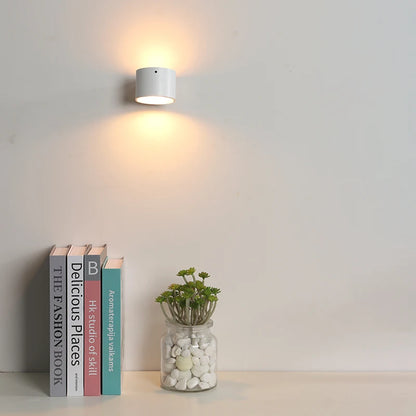 Led Double Head Wall Lamp Touch Control Remote 360