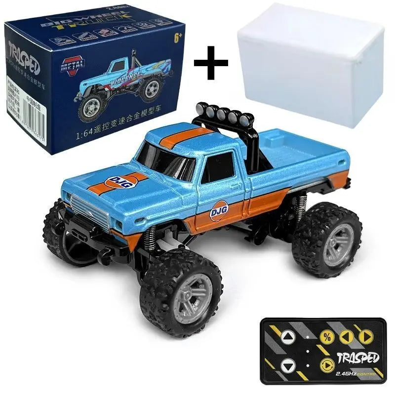 RC Off-Road Monster Truck 1/64 Remote Control Mini