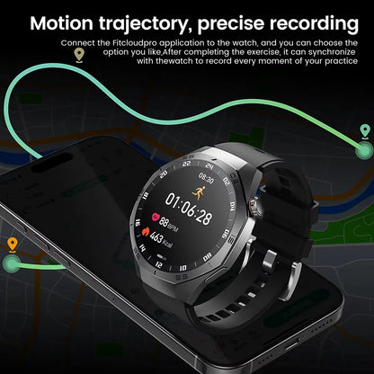 2025 New SmartWatch Men GT5 Pro AMOLED Screen GPS Sports Bluetooth call Heart rate Outdoor Waterproof Smartwatch For Huawei IOS - MyLootWare