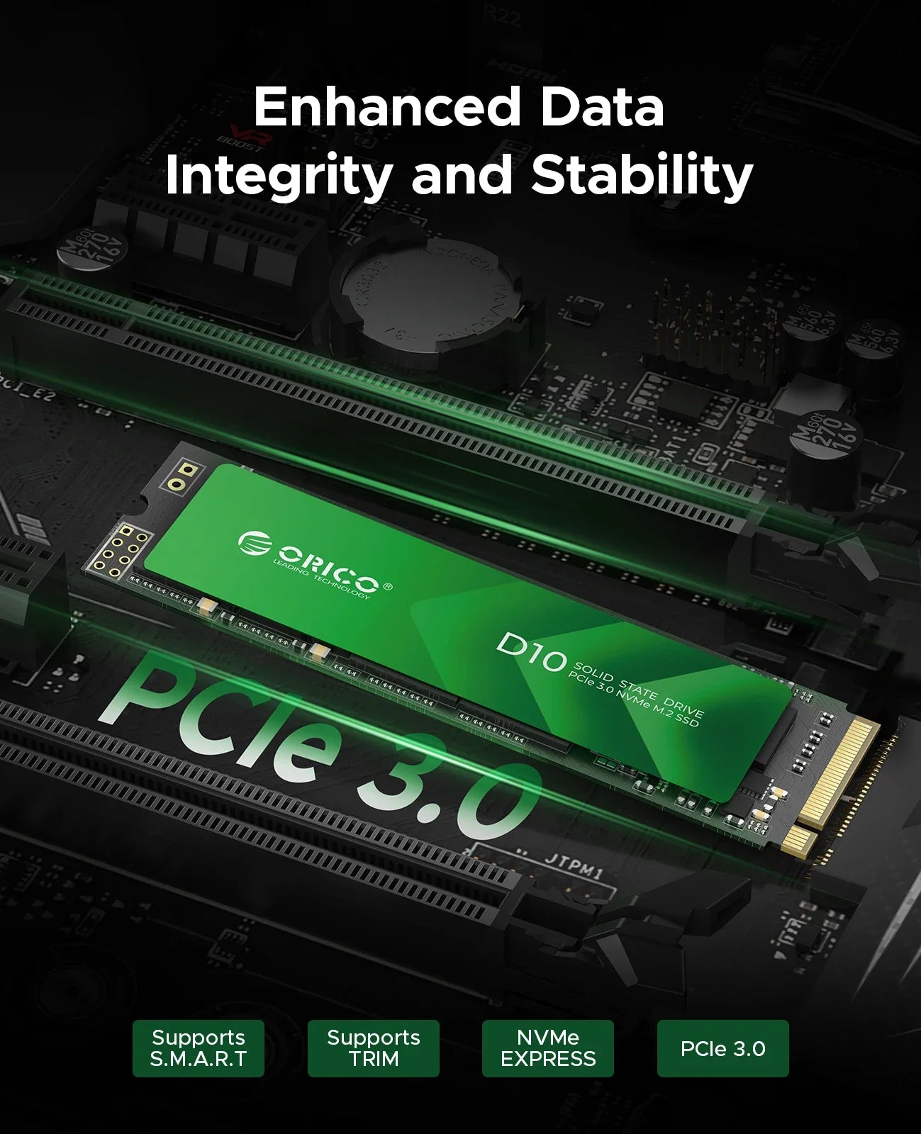 ORICO Internal Solid State Drive M.2 NVMe SSD