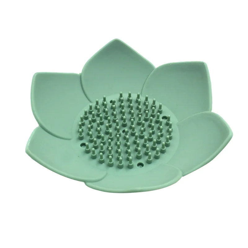 Petal Shape Soap Dish Non-slip Silicone Soap Box