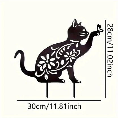 Metal Garden Ornaments Creative Paint Hollowed Out