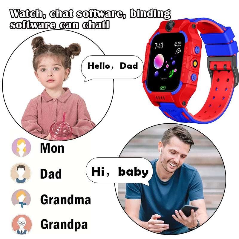 Children's Smart Watch Girl Boy-Smart Watch Children's Watch Age 4-12 Years Old, Intelligence Learning Game Camera Micro Chat Al - MyLootWare