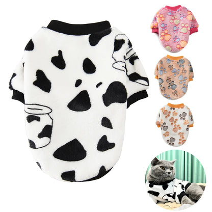 Pet Clothes Autumn Winter Warm Cat Dog Jacket For