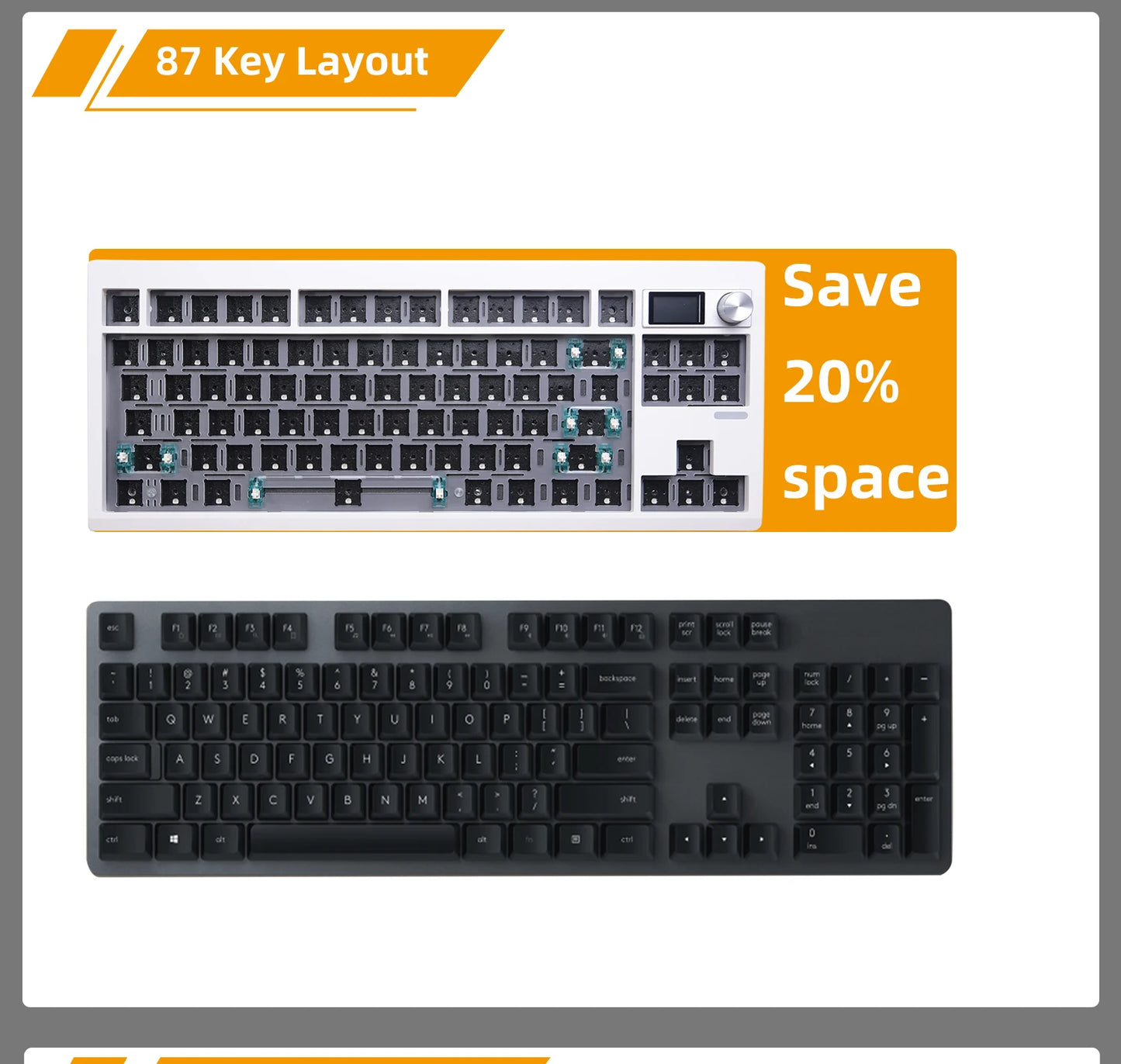 ZUOYA GMK87 Mechanical keyboard kit hot-swappable