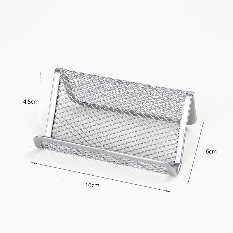 White Bench Style Business Card Holder