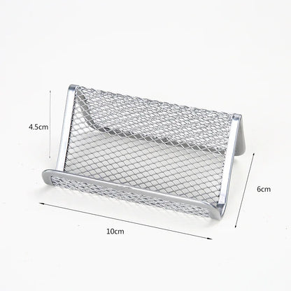 White Bench Style Business Card Holder