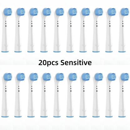 8/16Pcs Replacement Brush Heads for Oral B Electric Toothbrushes Floss Cross Action 3D Pro White Precision Standard Daily Clean - MyLootWare