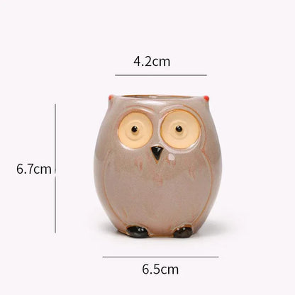 1Pcs Nordic Garden Supplies Decoration Creative Succulent Owl Flower Pot Pastoral Cute Animal European Style Household Flowerpot - MyLootWare
