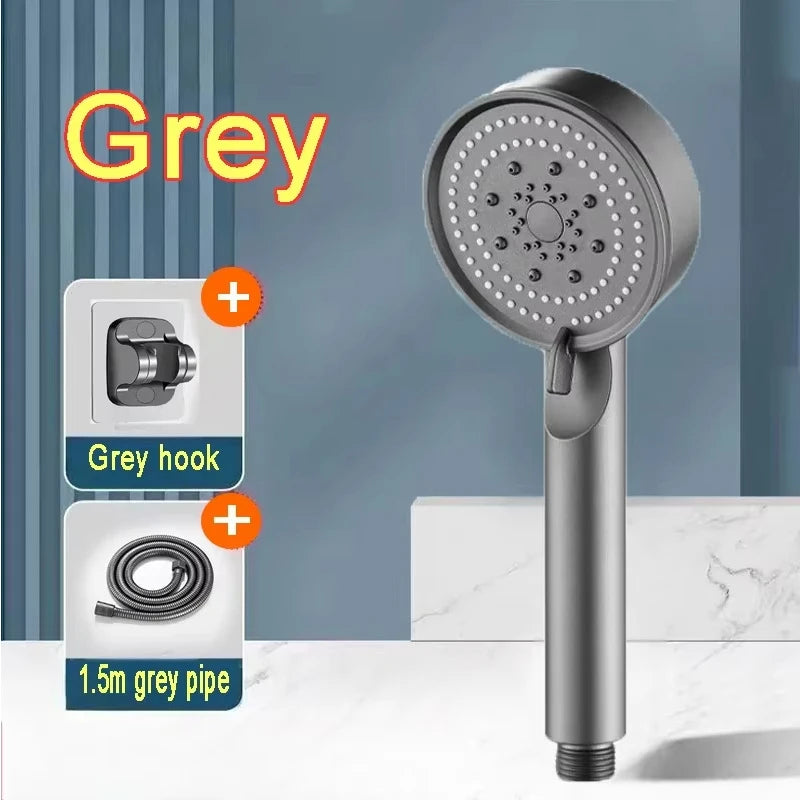 Bathroom Sink Faucet Head of A Shower High Pressure 5 Modes Adjustable Handheld Bath Sprayer Nozzle Shower Head Hose Accessories - MyLootWare
