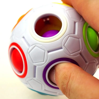 Rainbow Puzzle Ball Magic Speed Cube Ball Fun