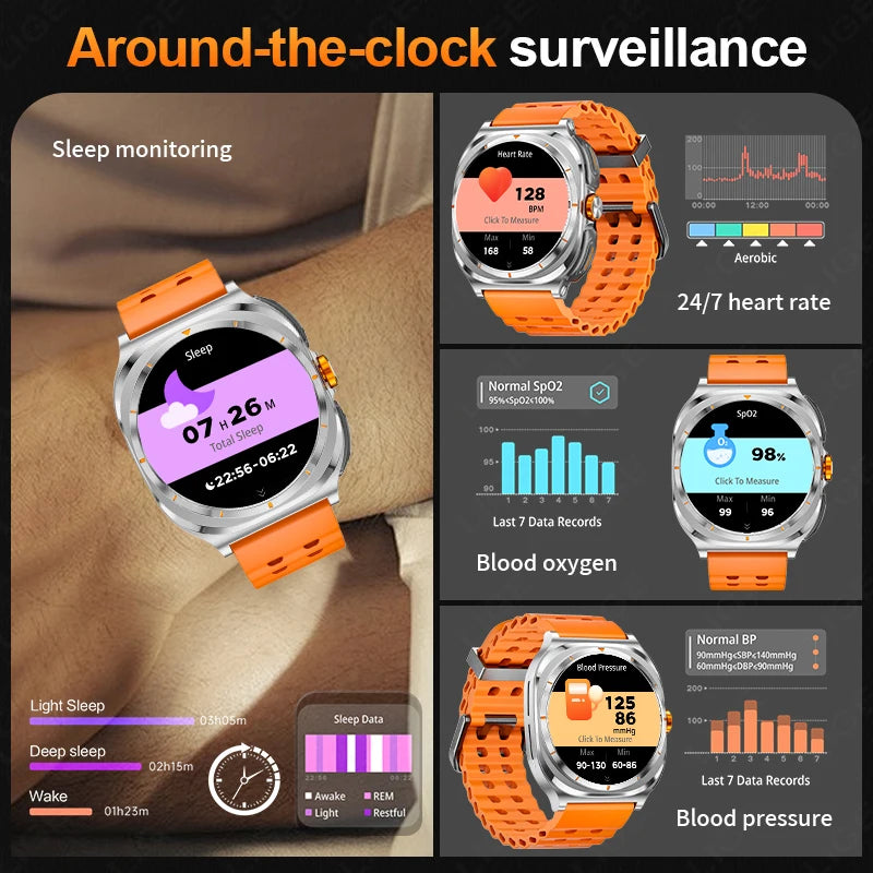 2025 New Smart Watch With 2 in 1 TWS Wireless Headset Bluetooth Call 1.53" AMOLED Screen 400mAh IP67 Waterproof Sport Smartwatch - MyLootWare