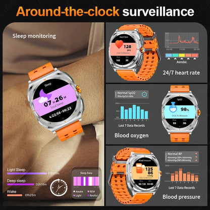 2025 New Smart Watch With 2 in 1 TWS Wireless Headset Bluetooth Call 1.53" AMOLED Screen 400mAh IP67 Waterproof Sport Smartwatch - MyLootWare