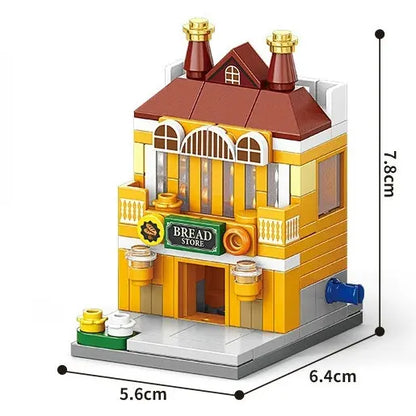 House Building Blocks Mini City Store Street View