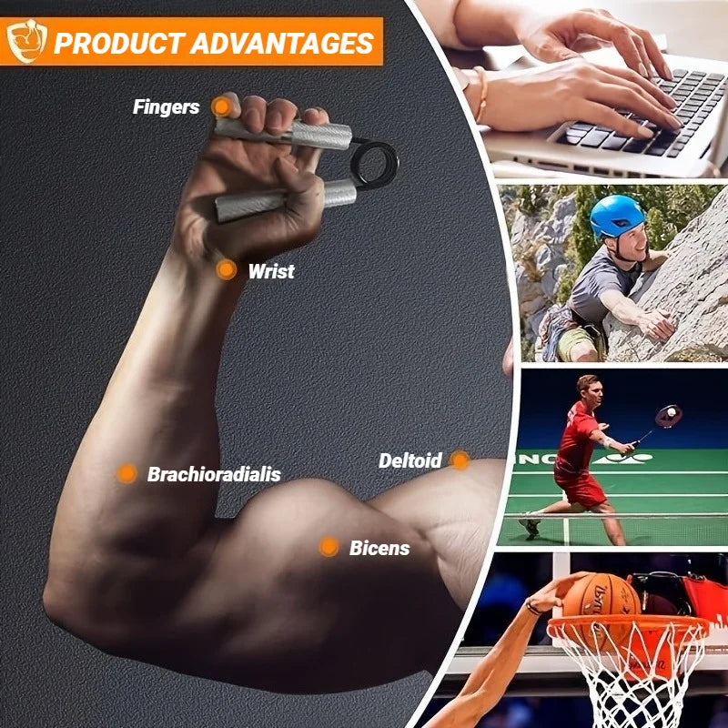50LB-300LB Metal Hand Gripper Strengthener - MyLootWare