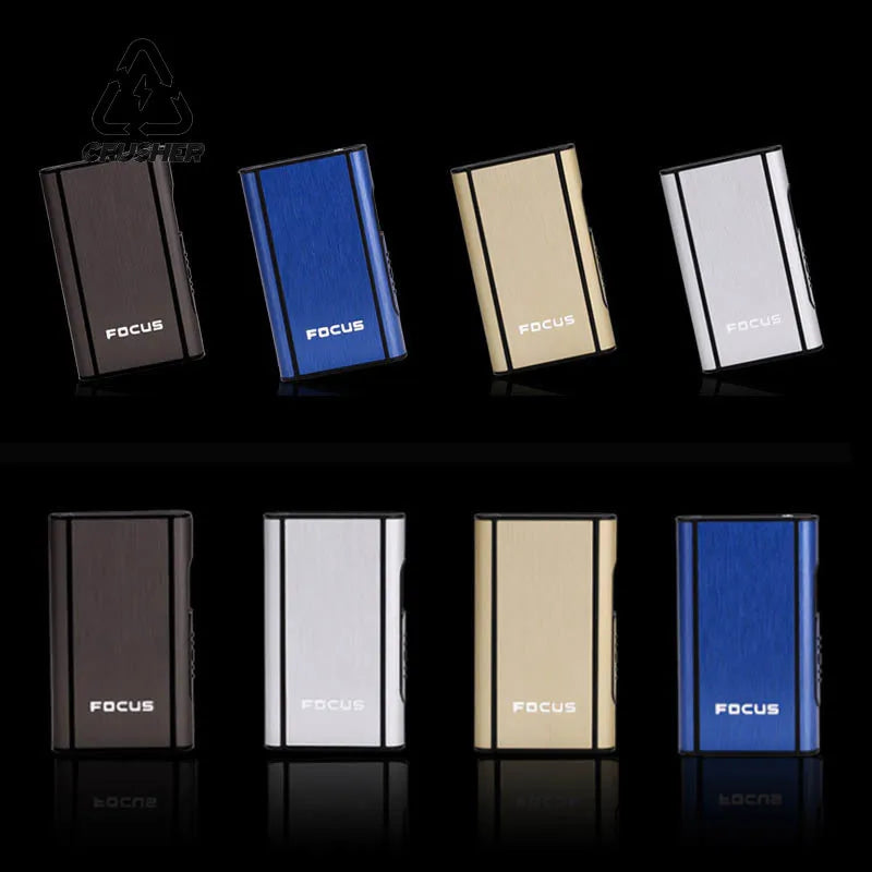 Portable Automatic Cigarette Case Waterproof Metal