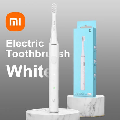 XIAOMI Mijia T100 Sonic Electric Toothbrush Mi Smart Waterproof Tooth Head Brush IPX7 Rechargeable USB for Teeth Brush Whitening - MyLootWare
